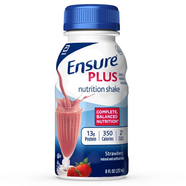 Ensure Ensure Plus Strawberry 8 fl. oz. Bottles, PK24 - 57269