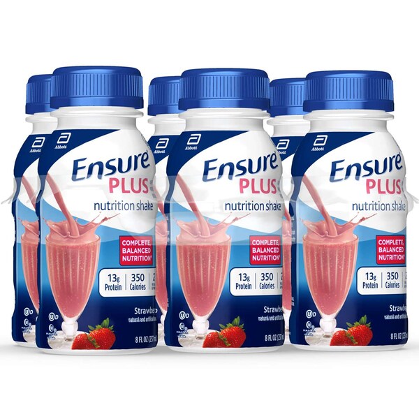 Ensure Ensure Plus Strawberry 8 fl. oz. Bottles, PK24 - 57269