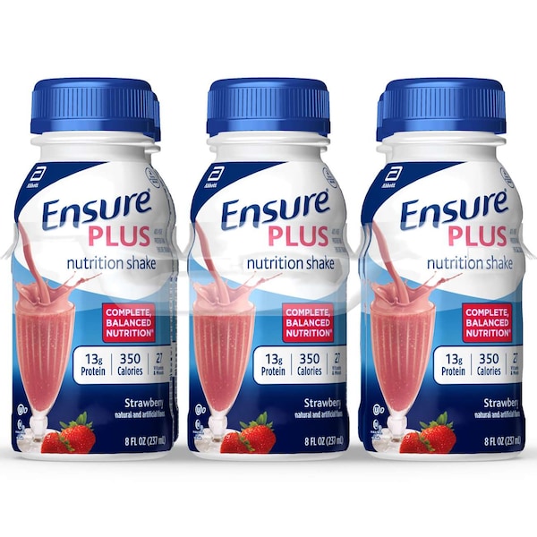 Ensure Ensure Plus Strawberry 8 fl. oz. Bottles, PK24 - 57269