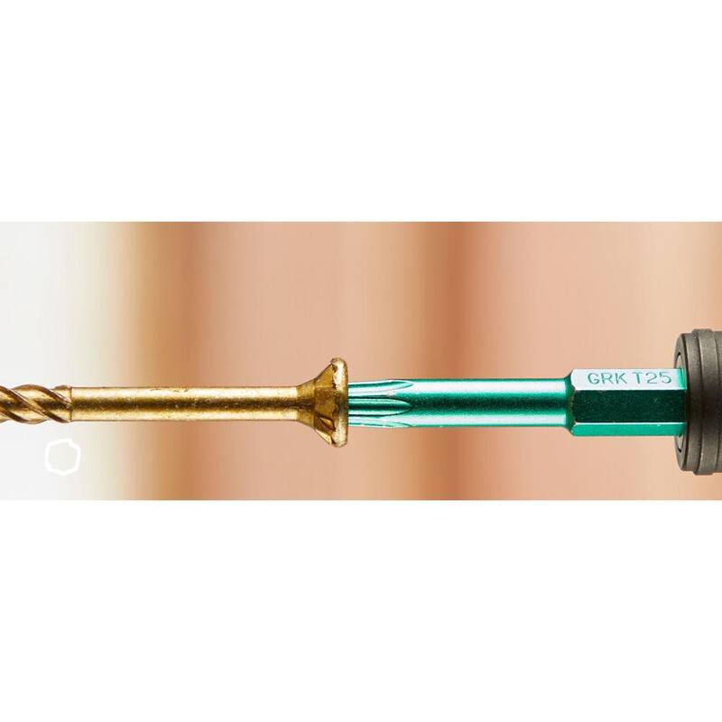 Puntas de estrella de acero GRK Fasteners T-25 de 2 pulgadas (2 por paquete) - 772691874436