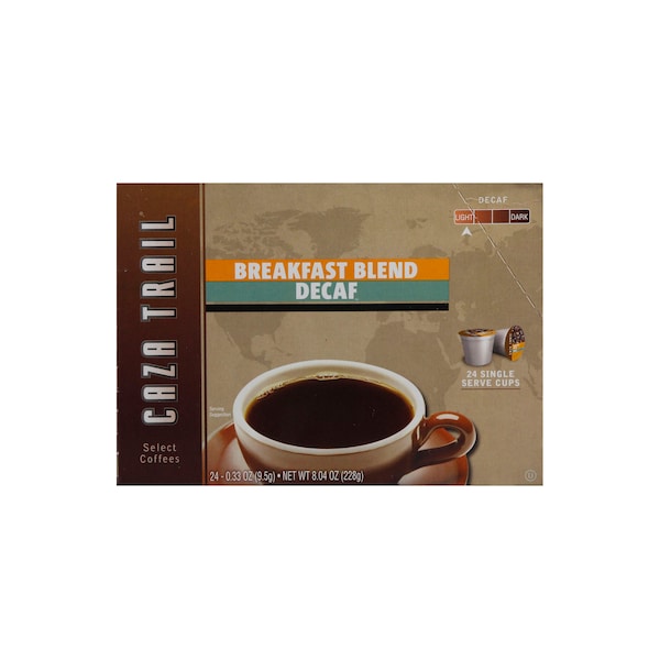 Caza Trail Caza Trail Single Cup Breakfast Blend Decaf Coffee, PK96 - 0A369844221