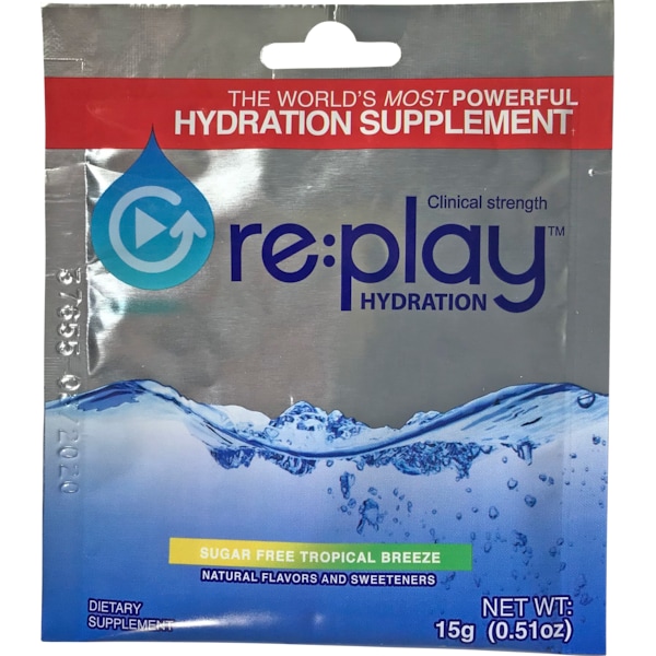 Hydration Health Products Re:play Hydration Powder, Tropical Breeze, PK500 - 31160