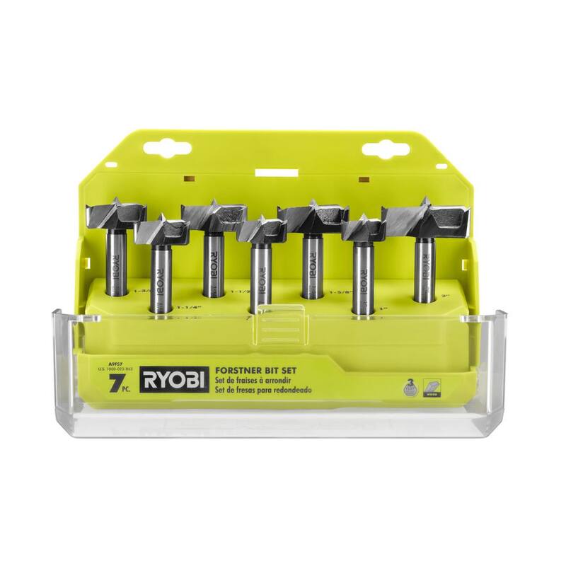 Juego de brocas Forstner de acero RYOBI (7 piezas) - A9FS7