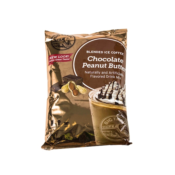 Big Train Chocolate Peanut Butter Blended Ice Coffee Powder Drink Mix 3.5lbs, PK5 - BT.610835