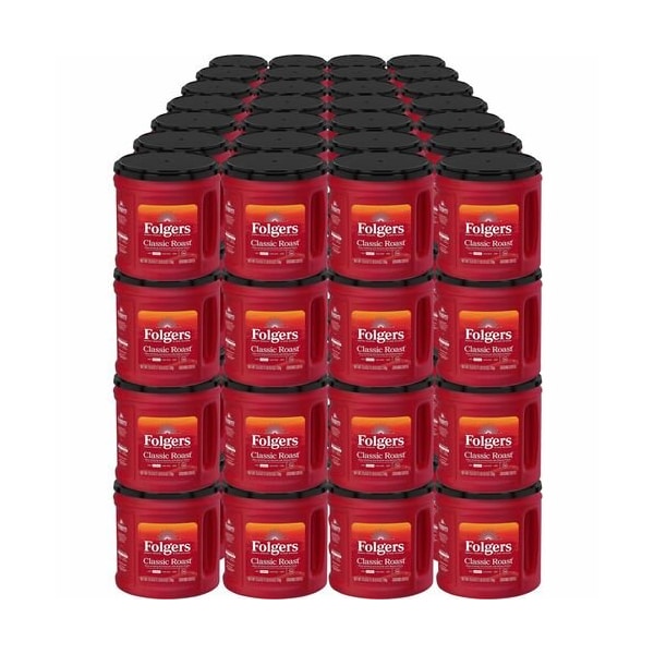 Folgers Coffee, Classic, Med Roast, 25.9oz Canister, 49CT/PL, BN, 49PK - FOL30407PL