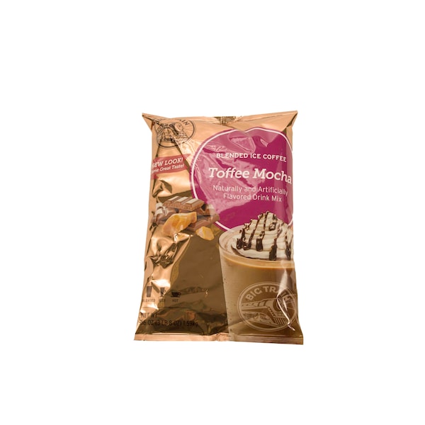 Big Train Toffee Mocha Blended Ice Coffee Powdered Drink Mix 3.5lbs, PK5 - BT.610850