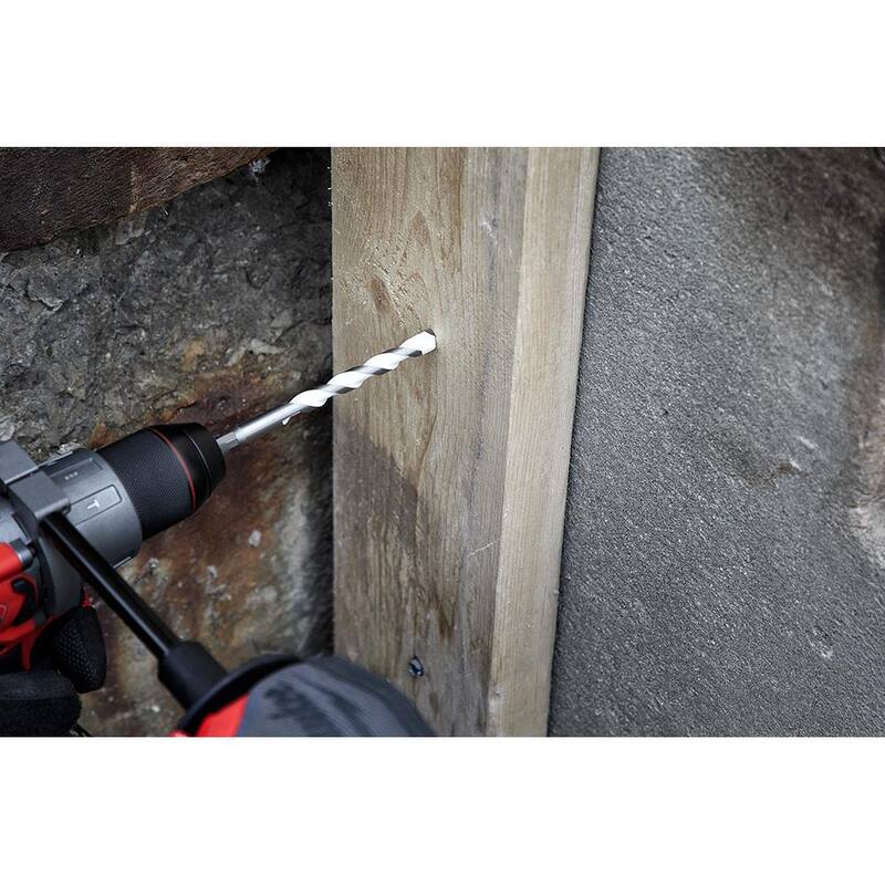 Broca de carburo SHOCKWAVE para materiales múltiples de Milwaukee 1/8 in. x 2 in. x 3-1/2 in. - 48-20-8880