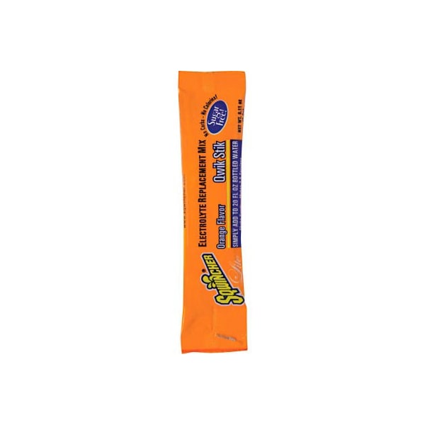 Sqwincher Zero Qwik Stik Sugar Free , Orange. 0.11 oz., 500/Carton - 060100-OR