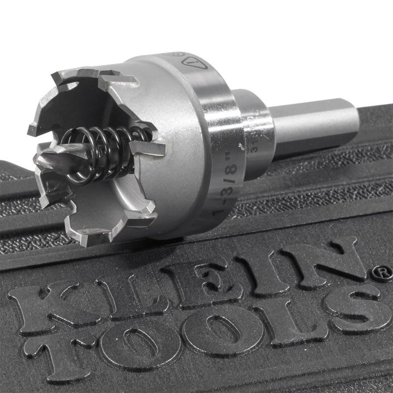 Juego de cortadores de orificios de carburo de 4 piezas de Klein Tools - 31872