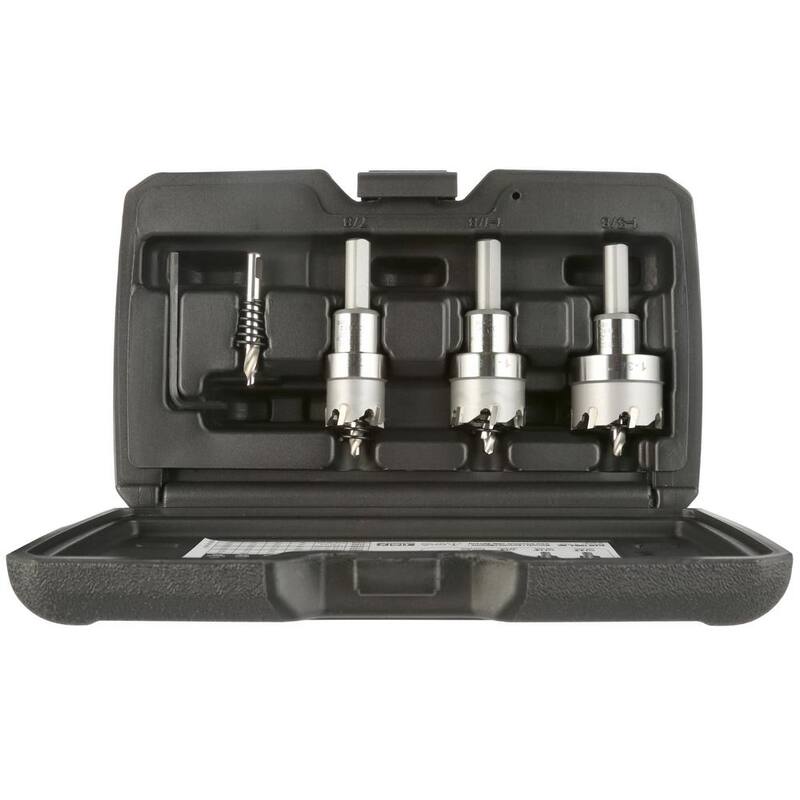 Juego de cortadores de orificios de carburo de 4 piezas de Klein Tools - 31872