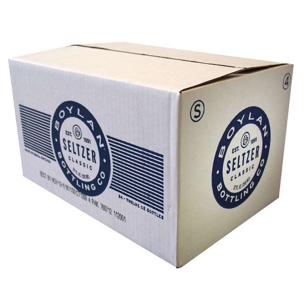 Boylan Bottling Boylan Bottling Classic Seltzer 12 fl. oz. Bottle, PK24 - 00760712112001