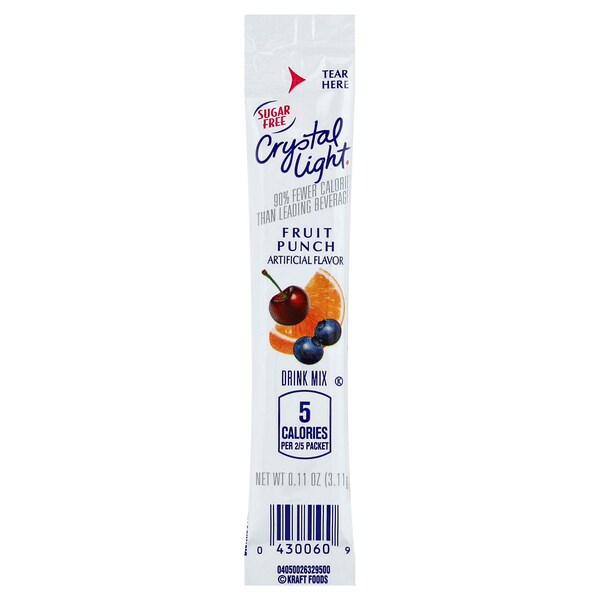 Crystal Light Crystal Light Fruit Punch Beverage On The Go .11 oz., PK120 - 10043000000066