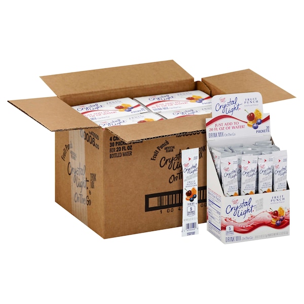 Crystal Light Crystal Light Fruit Punch Beverage On The Go .11 oz., PK120 - 10043000000066