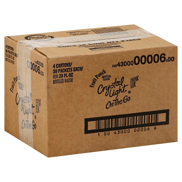Crystal Light Crystal Light Fruit Punch Beverage On The Go .11 oz., PK120 - 10043000000066