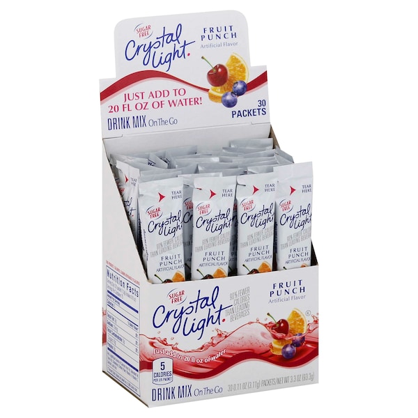Crystal Light Crystal Light Fruit Punch Beverage On The Go .11 oz., PK120 - 10043000000066
