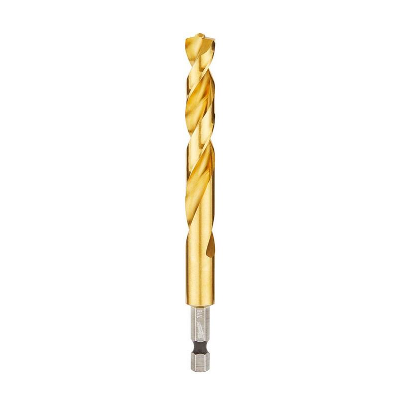 Broca de titanio Milwaukee SHOCKWAVE de 7/16 de pulgada - 48-89-4625