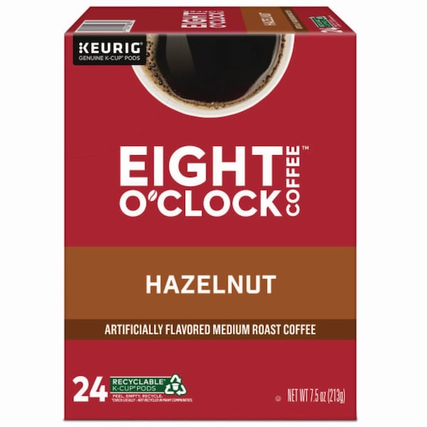 Eight Oclock Coffee, Hazelnut, K-Cup, Coffee, 0.88 lbs, 24 PK - 6406