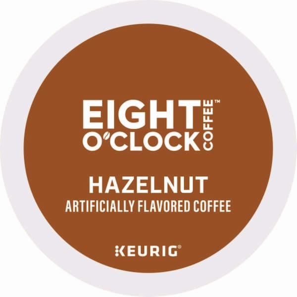 Eight Oclock Coffee, Hazelnut, K-Cup, Coffee, 0.88 lbs, 24 PK - 6406