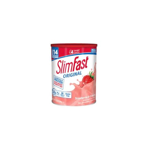 Slimfast Strawberries & Cream Meal Replacement Drink Mix 12.83 oz., PK3 - 22639