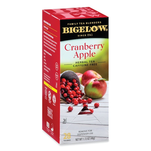 Bigelow Cranberry Apple Herbal Tea, 28/Box, PK28 - RCB004001