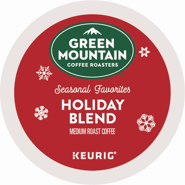 Green Mountain Coffee Holiday Blend K-Cups, Medium Roast, PK24, 24PK - 6204