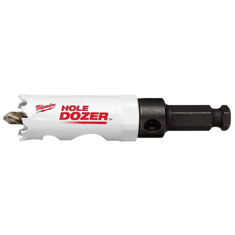 Broca perforadora bimetálica Milwaukee de 7/8 pulgadas con arbor de 3/8 pulgadas y broca piloto - 49-56-9659.