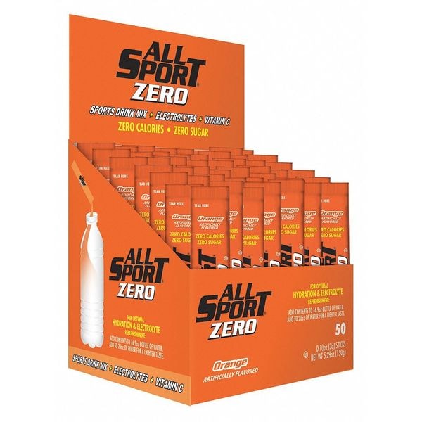 All Sport Sports Drink Mix, Orange Flavor, PK50 - 10125022