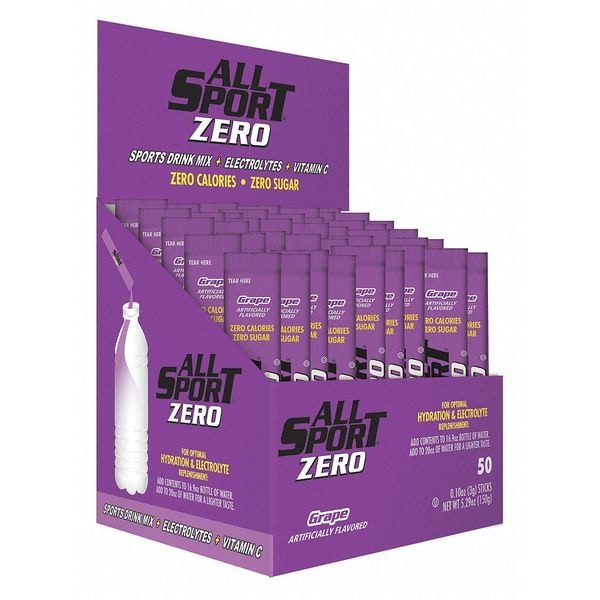 All Sport Sports Drink Mix, Grape Flavor, PK50 - 10125025