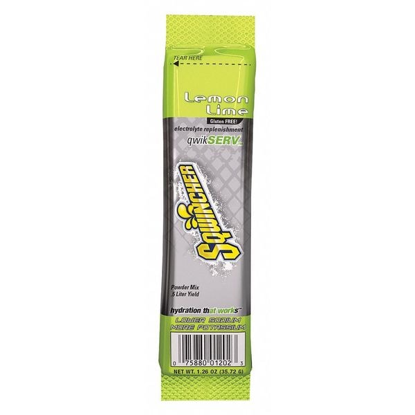 Sqwincher Sports Drink Mix Powder 1.26 oz., Lemon-Lime, PK8 - 159060902