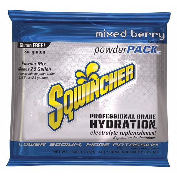 Sqwincher Sports Drink Mix Powder 23.83 oz., Mixed Berry - 159016048