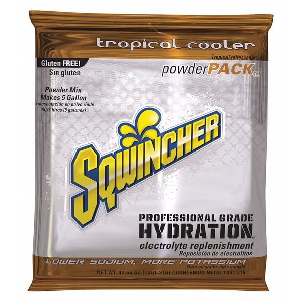 Sqwincher Sports Drink Mix Powder 47.66 oz., Tropical Cooler - 159016409