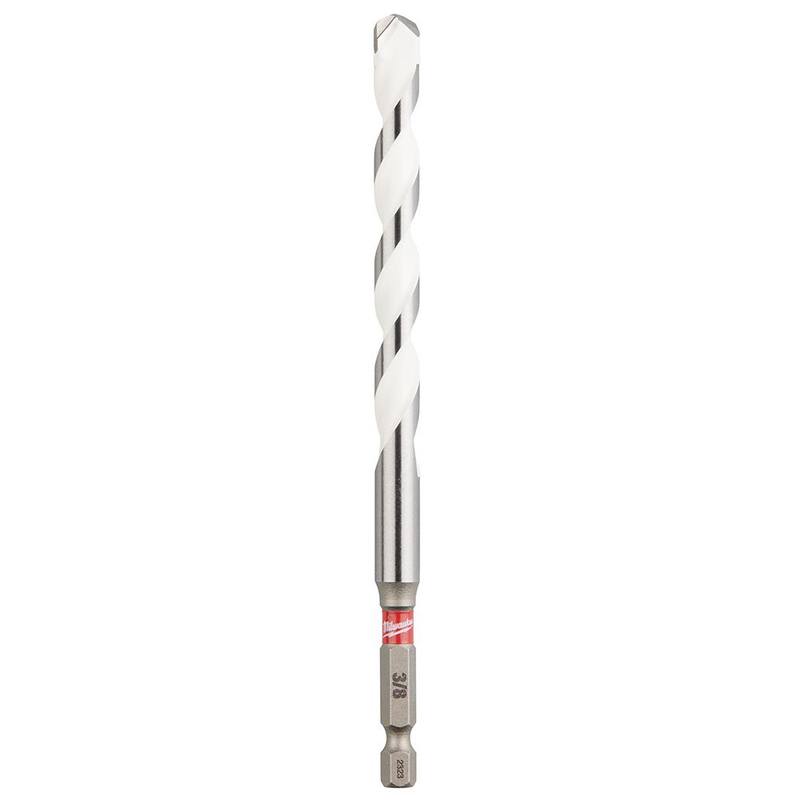 Milwaukee Broca de carburo SHOCKWAVE para múltiples materiales de 3/8 pulg. x 4 pulg. x 6 pulg. - 48-20-8890.