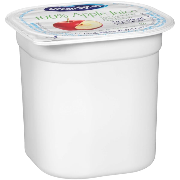 Ocean Spray Ocean Spray 100% Apple Juice 4 fl. oz. Cups, PK48 - 00720