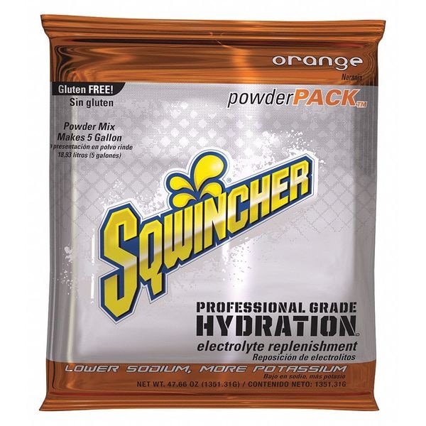 Sqwincher Sports Drink Mix Powder 47.66 oz., Orange - 159016404