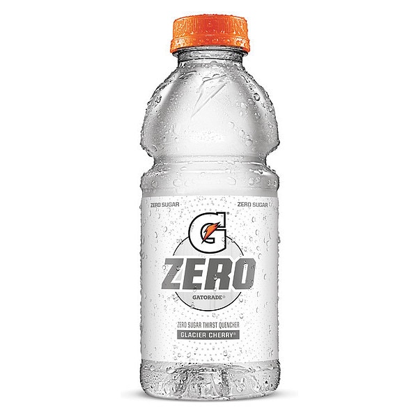 Gatorade G Zero Sports Drink, Sugar Free, 20 oz ready to drink, Glacier Cherry, 24 Pack - 42146