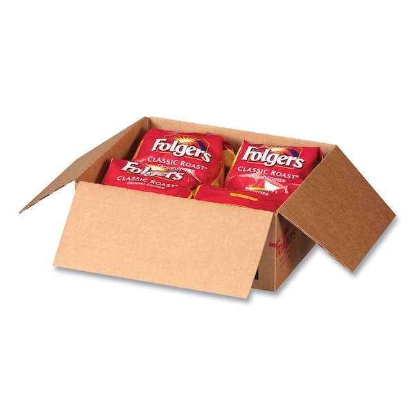 Folgers Coffee, Classic Roast, Filter Pack, Caffeinated, Ground, 3.42 lb, 40 PK - 2550006239