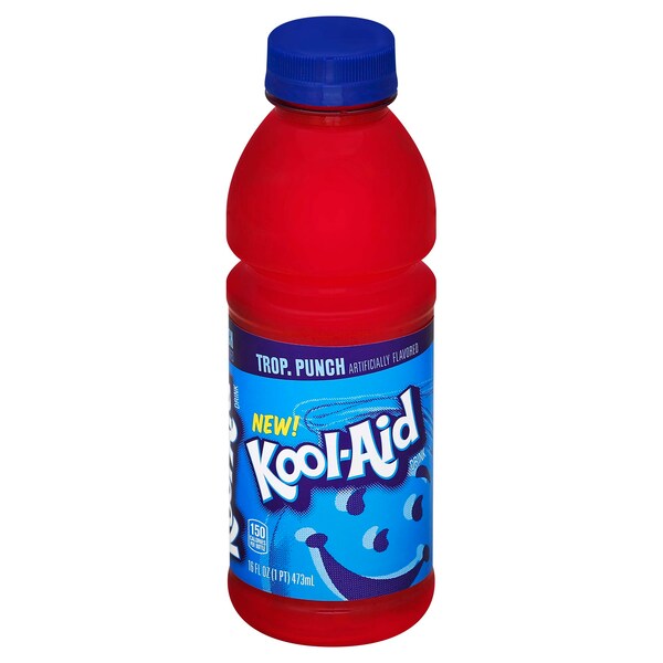 Kool-Aid Beverage Ready To Drink Tropical Punch 16 fl. oz., PK12 - 10043000064761