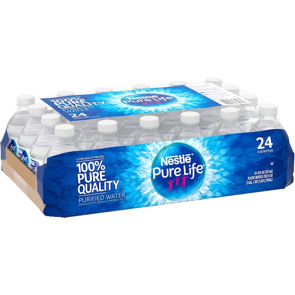 Pure Life Water, Nestle, Purelife, 8 oz., PK24 - 194627