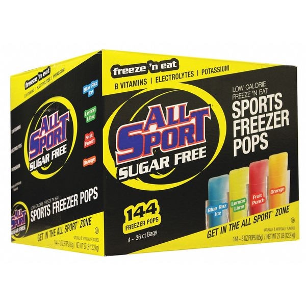 All Sport Electrolyte Freezer Pop, Sugar Free, PK144 - 10122566