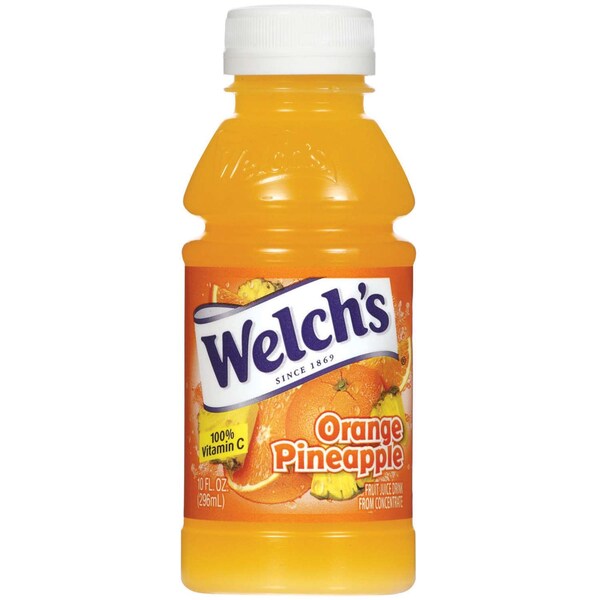 Welchs Welch's Plastic Orange Pineapple Juice 10 fl. oz. Bottle, PK24 - WPD31700