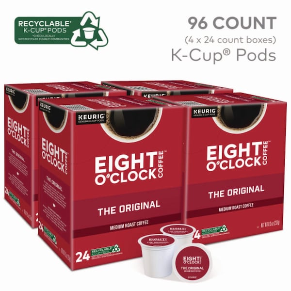 Eight Oclock Coffee, Original, K-Cup, Coffee, 3.5 lbs, 96 PK - 6405