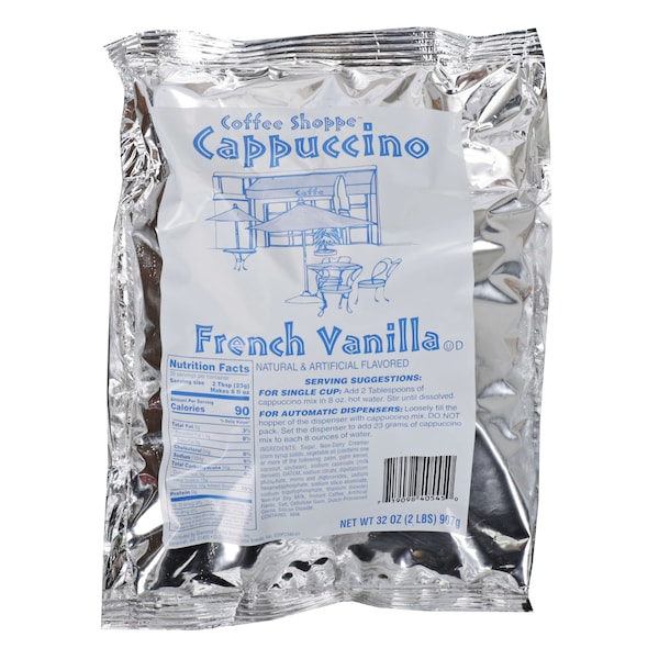 Coffee Shoppe French Vanilla Cappuccino 2lbs, PK6 - 40545
