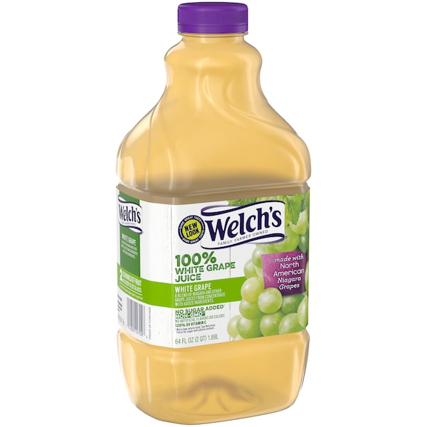 Welchs Welch's 100% White Grape Plastic Juice 64 oz. Bottle, PK8 - WPD22900