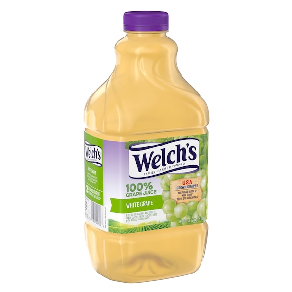 Welchs Welch's 100% White Grape Plastic Juice 64 oz. Bottle, PK8 - WPD22900