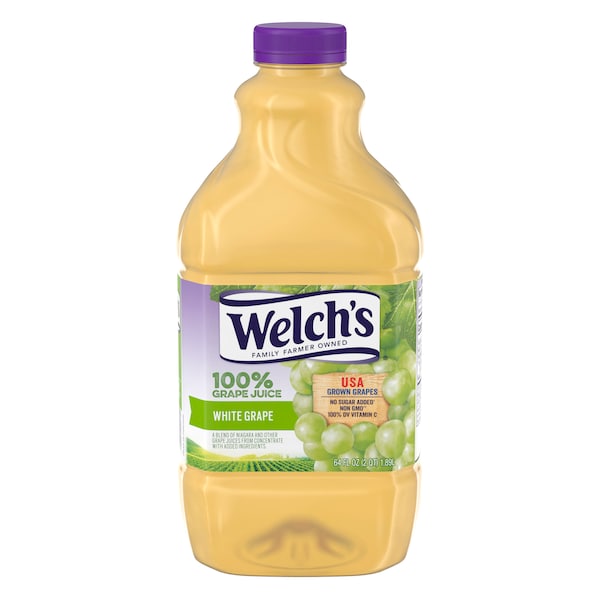 Welchs Welch's 100% White Grape Plastic Juice 64 oz. Bottle, PK8 - WPD22900