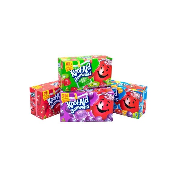 Green Rabbit Holdings KOOL-AID JAMMERS Juice Pouch Variety Pack, 6 oz, 40 Count - 22000775