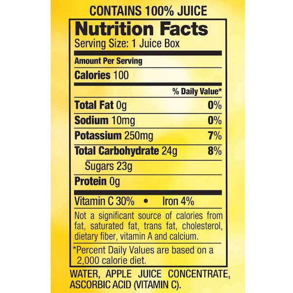 Motts Mott's 100% Apple Juice Cup 6.75 oz. Cup, PK32 - 10003394