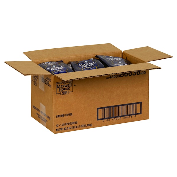 Maxwell House Maxwell House Coffee Master Blend Ground Coffee 1.25 oz., PK42 - 00043000866368