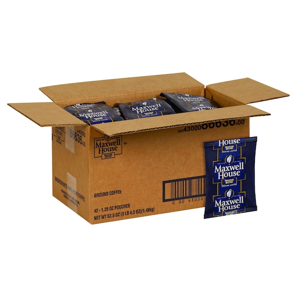 Maxwell House Maxwell House Coffee Master Blend Ground Coffee 1.25 oz., PK42 - 00043000866368