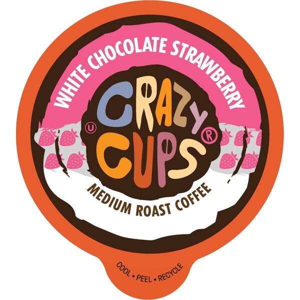 Crazy Cups Crazy Cups Flavored White Chocolate Strawberry, 22 Ct - WM-CC-WHITECHOC-22